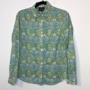Lord & Taylor liberty art fabrics peacock shirt